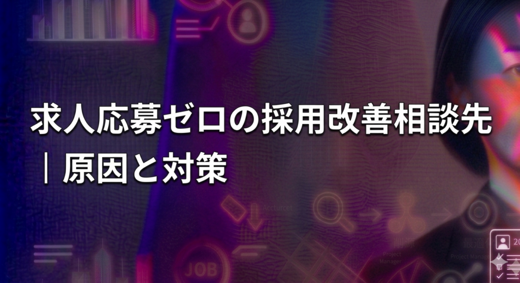 求人応募ゼロの採用改善相談先｜原因と対策